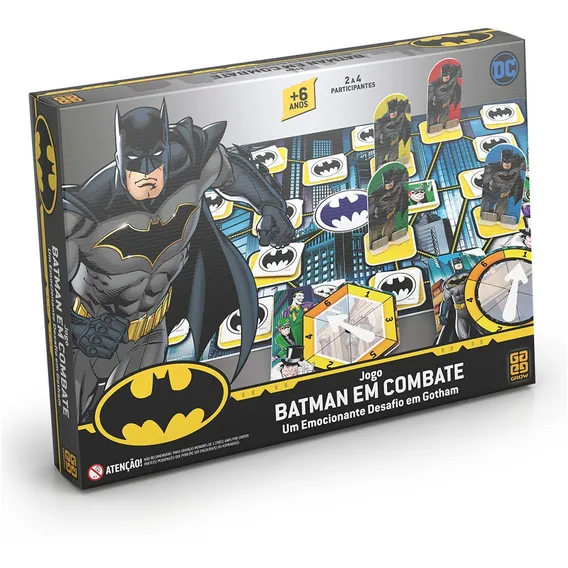 Jogo Batman Em Combate - Jogo De Tabuleiro- Grow Foto 1