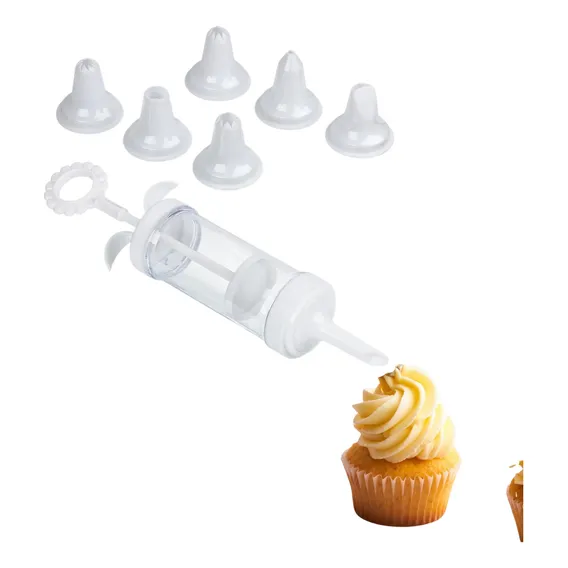 Jogo Bicos E Bisnaga Para Decorar Confeitaria Bolos 7 Bicos Foto 1