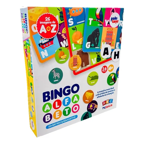 Jogo Bingo Alfabeto Infantil Divertido Aprenda O Alfabeto Foto 1