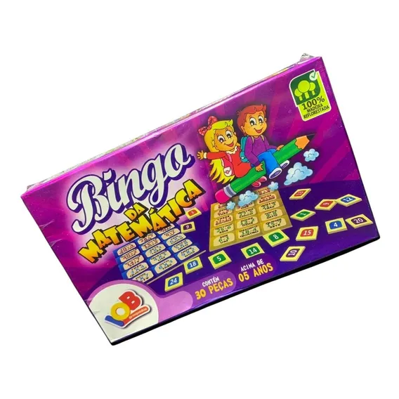 Jogo Bingo Da Matemática Educativo Pedagógico Iob Foto 1