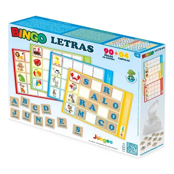 Jogo Bingo Letras Educativo 705 - Junges Foto 1