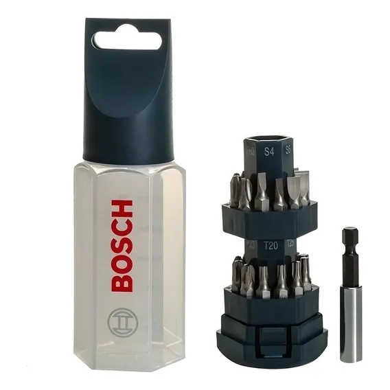 Jogo Bits Ponteira Para Parafusadeira Bosch - Kit 25 Peças Foto 1