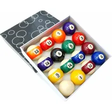 Jogo Bolas De Bilhar Sinuca Numeradas 50mm Snooker Foto mini 4