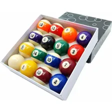 Jogo Bolas De Bilhar Sinuca Numeradas 50mm Snooker Foto mini 3