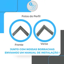 Jogo Borracha Geladeira Freezer E Porta Cce Dako Redk40 Cor Cinza Foto mini 4