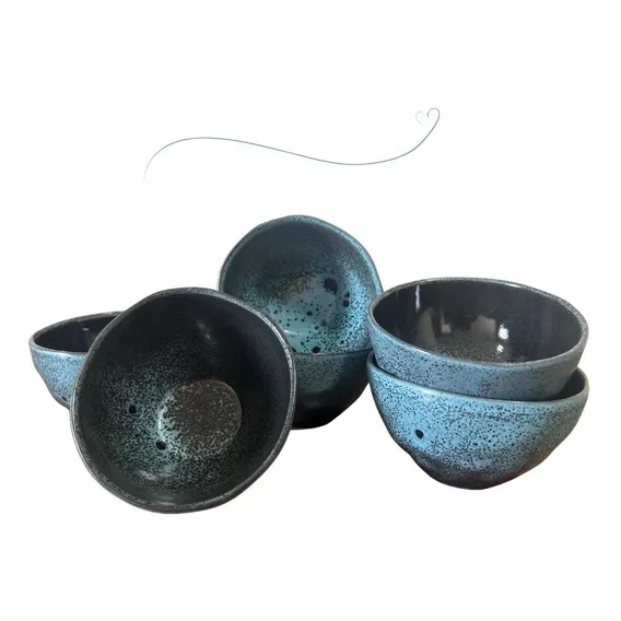 Jogo Bowls Geo Orgânico Petroleum Porto Brasil 8 Unidades Cor Azul Foto 1