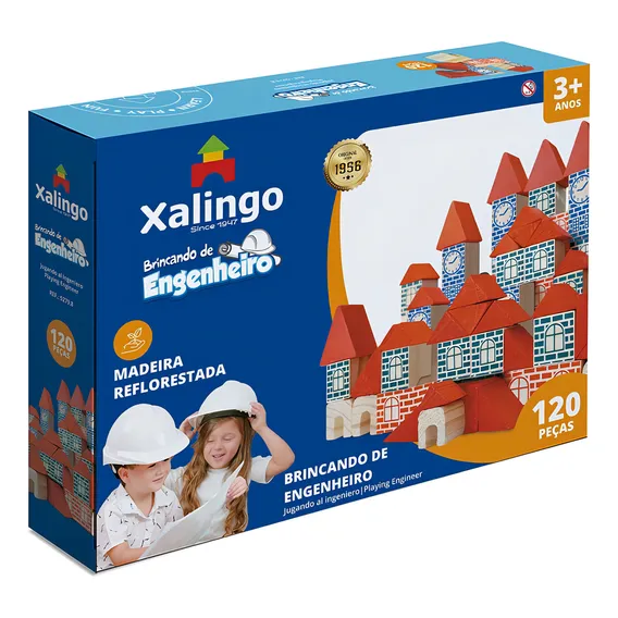 Jogo Brincando De Engenheiro N4, Xalingo, 120 Peças Foto 1