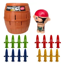Jogo Brinquedo Infantil Barril Pula Pirata Pequeno Diversão Foto mini 3