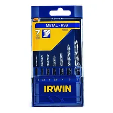 Jogo Broca Haste Paralela 7 Pecas Hss 2a6mm Irwin 1865309 Foto mini 3