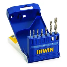 Jogo Broca Haste Paralela 7 Pecas Hss 2a6mm Irwin 1865309 Foto mini 2