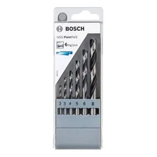 Jogo Broca P/ Metal Hss-pointteq 2-8mm 6 Pçs Bosch Foto  mini 1