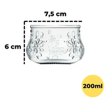 Jogo C/ 6 Taças Sobremesa Sorvete Vidro 200ml Nature - Nadir Cor Transparente Foto mini  2