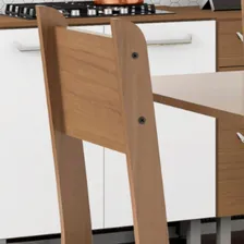 Jogo Cadeiras Milano Confortável Estilo Cozinha Moderno Luxo Foto mini 3