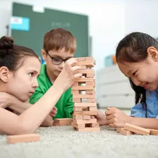 Jogo Caiu Perdeu Torre Divertida Madeira Pais & Filhos Foto mini 4