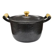 Jogo Caldeirão E Panela Caçarola Aluminio Fundido Craqueado Foto  mini 1