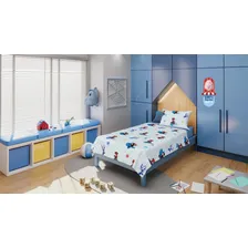 Jogo Cama 3 Peças Lepper Menino Menina 100% Algodão 150 Fios Personagens Pequeno Homem Aranha Spidey Foto mini 3