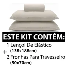 Jogo Cama Lençol Casal 3 Peças Antialergico 138x188x30cm Foto mini  2