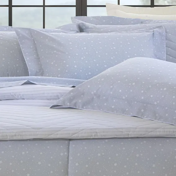 Jogo Cama Queen 200 Fios Vintage Kacyumara 04 Peças Estrela Foto 1