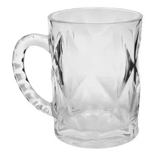 Jogo Canecas Diamond Em Vidro Com 6 200ml - Dolce Home Foto mini 1