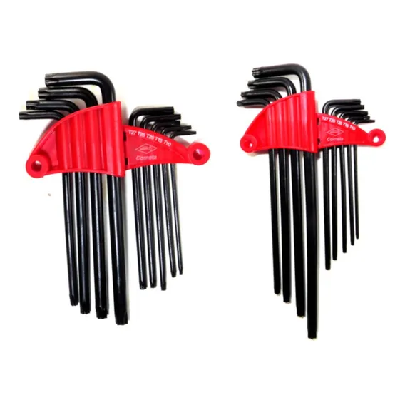 Jogo Chave Allen Longa + Jogo Chave Torx Longa Com Guia Foto 1