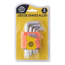 Jogo Chave Allen Ponta Bola Hex Aço Carbono Resistente 9pçs Foto mini 3