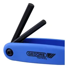 Jogo Chave De Bolso Hexagonal Allen De 2 À 8 Mm Gedore Cor Azul Foto mini  2