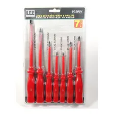 Jogo Chave Fenda E Philips 7 Peças P/ Eletricista- Lee Tools Foto mini  2