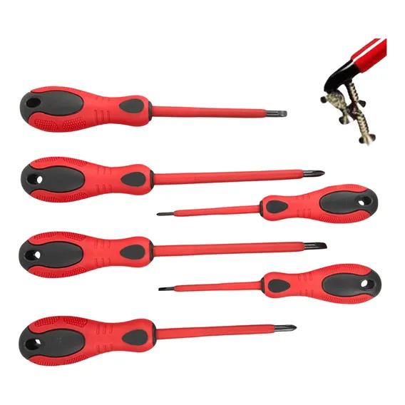 Jogo Chave Fenda Philips Isolada 1000v 6 Peças - Tubarão Foto 1
