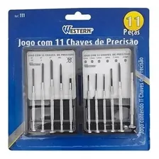 Jogo Chave Fenda Philips Relojoeiro Celular Óculos 11 Peças Foto mini 3