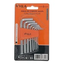 Jogo Chave Hexagonal/allen Crv 1,5 A 8mm Com 8pçs Vila Foto mini 1