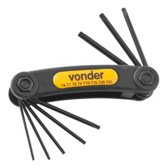 Jogo Chave Torx 8pc T06-t25 Vtx6 Crv Vonder Foto 1