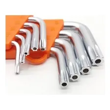 Jogo Chave Torx Tipo L 9 Peças Longa T10 A T50 Com Furo Guia Foto mini 4