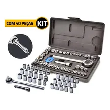 Jogo Chaves Catraca Reversível Soquetes 40 Peças Maleta Foto mini  3