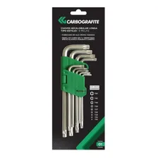 Jogo Chaves Torx L Longas T10-t50 9 Peças Carbografite Foto mini 2
