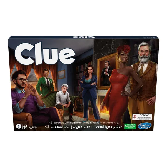 Jogo Clue Clássico De Investigação F6420 Hasbro Foto 1
