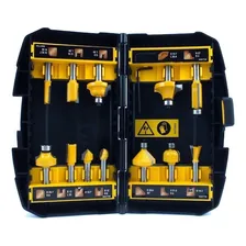 Jogo Com 12 Fresas P/ Madeira Profissional Dewalt Dw90016-la Foto mini 1