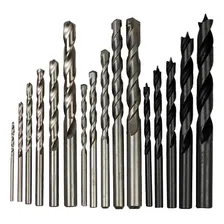 Jogo Com 16 Brocas De Madeira, Metal, Concreto, Videa, Aco Foto mini 1