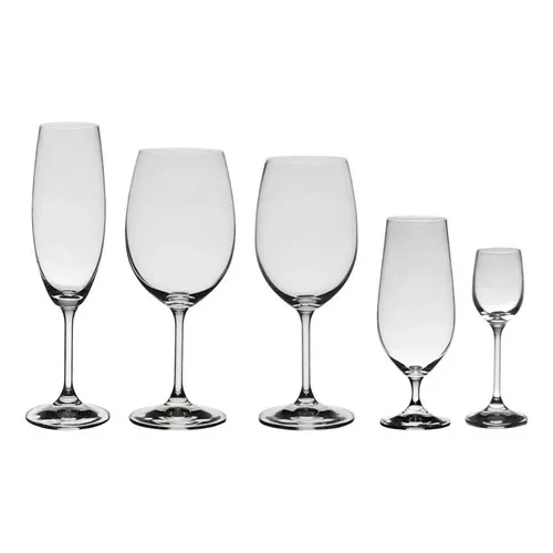 Jogo Com 30 Taças De Cristal Bohemia Linha Roberta Foto 1