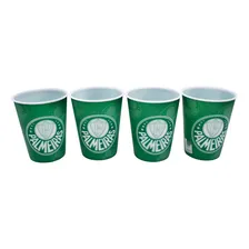 Jogo Com 4 Copos 3d 400ml - Palmeiras Foto  mini 1