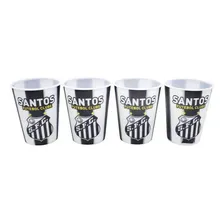 Jogo Com 4 Copos 3d 400ml - Santos Foto mini 1