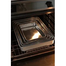 Jogo Com 5 Assadeiras Alumínio Altas Retangulares Forno Foto mini 4