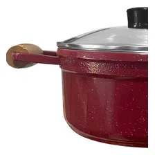 Jogo Com 5 Panela Cava Com Tampa De Vidro Caçarola Bordo Foto mini  3