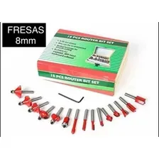 Jogo Completo Fresa Madeira Kit 15 Peças 8mm Tupia Foto mini 3