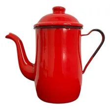Jogo Conjunto Chaleira Esmaltada 1,5l + Bule 1l +6 Xicaras Cor Vermelho Foto mini 3