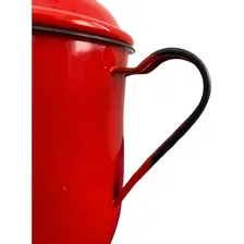 Jogo Conjunto Chaleira Esmaltada 1,5l + Bule 1l +6 Xicaras Cor Vermelho Foto mini 4
