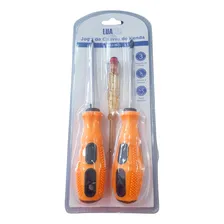 Jogo Conjunto Kit Chaves De Fendas, Philips E Caneta Teste Foto mini 4