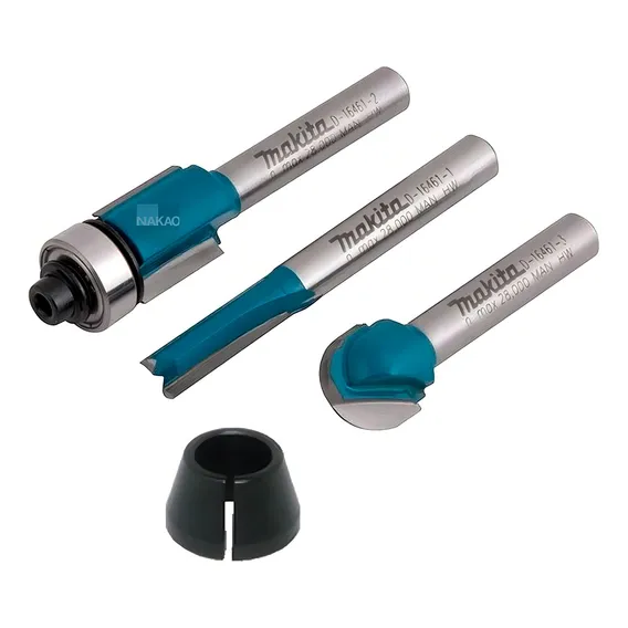 Jogo Conjunto Kit De Fresas Makita D-16461 + Pinça 6mm Foto 1