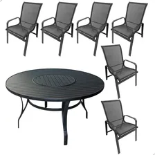 Jogo Conjunto Mesa Para Área Externa Piscina Varanda Jardim Estrutura Opcional Foto mini 1