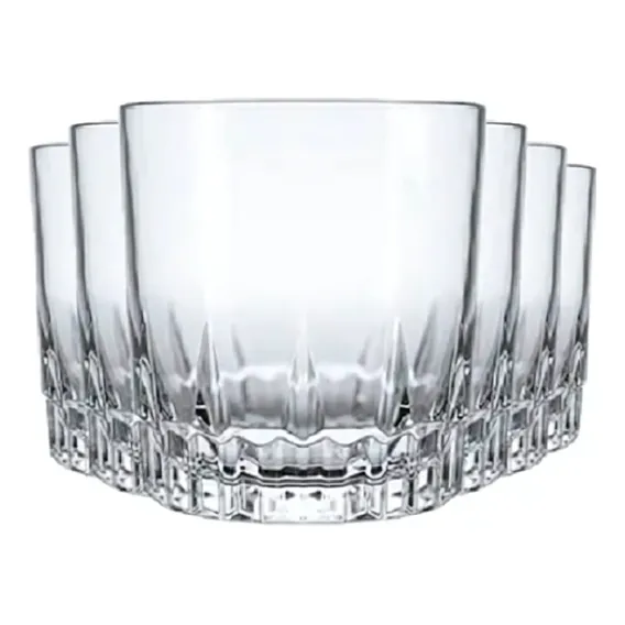 Jogo Copo Caipirinha Drinks Whisky Vidro Suco 290ml - Kit 6 Foto 1