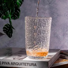 Jogo Copos Cristal Transparente Martelado Petra 330ml 2 Foto mini 4